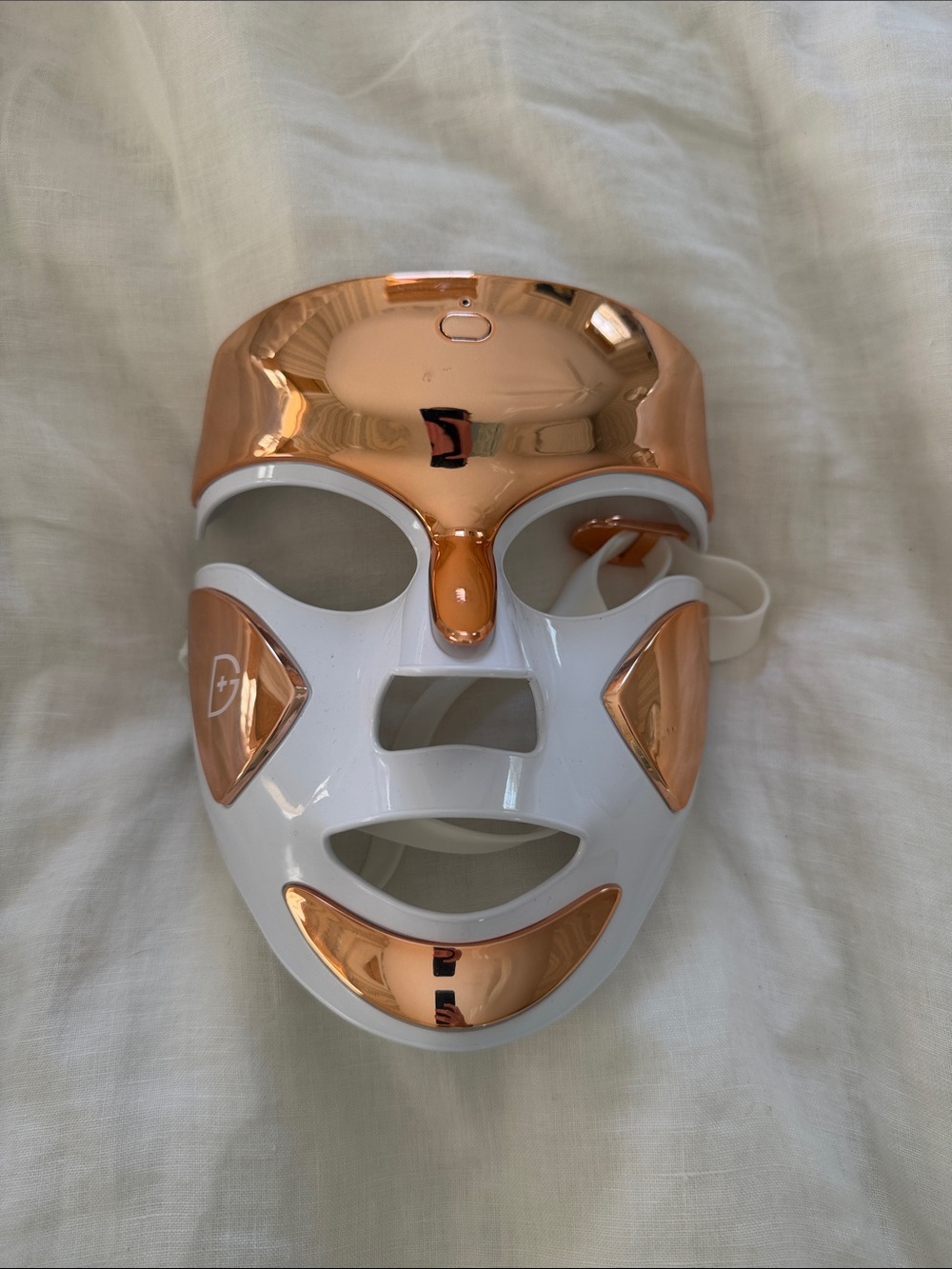 LED Facial Therapy Mask - White and Rose Gold